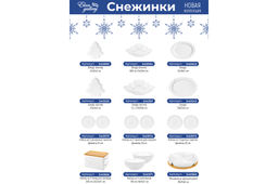 Банка д/печенья 19,5*19,5*10 см 900 мл Цветок Снежинки с дерев крышкой - Elan gallery фото 6