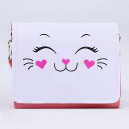 Сумка детская Кошечка на клапане, цвет розовый - NAZAMOK KIDS фото 4