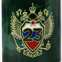 Кружка керамическая с сублимацией Настоящему герою. 23 февраля, 320 мл