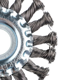 Щетка для болгарки плоская "ЕРМАК" d22х100мм (круч.проволока)