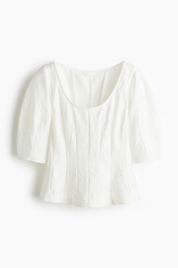 Blusa con escote en U