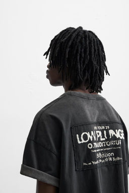 FADED T-SHIRT WITH PATCH - Zara фото 7