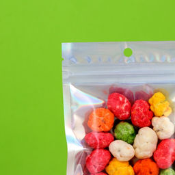 Цена за 100 шт. Пакет Zip-lock ПЭТ, иридисцентный, со сплошным окном, плоский, еврослот 9×16 см