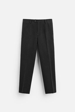 TEXTURED WOOL BLEND TROUSERS - Zara фото 6