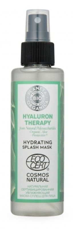 Увлажняющая маска-сплеш для лица, 150 мл / BIO / Hyaluron Therapy / Planeta Organica