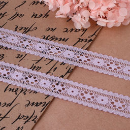 Цена за 3 шт. Кружево капроновое, 22 мм, 10±1 м, сиреневое