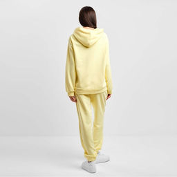 Костюм женский (толстовка, брюки) MIST, размер 48-50, жёлтый