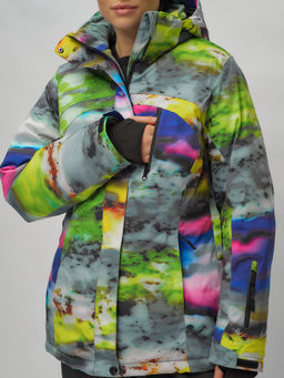 Горнолыжный костюм женский большого размера разноцветный 02278Rz - Chunmai фото 11