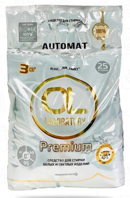 ОЛЬ стир.порошок 3000гр ПРЕМИУМ для белых и светлых вещей