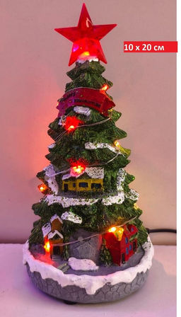 Рождественская светящаяся композиция, разноцветные LED, с движением и музыкой - Buro фото 2