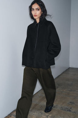 WOOL BLEND JACKET ZW COLLECTION - Zara фото 4