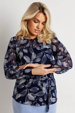 Блузка женская 4021/18/Темно-синий