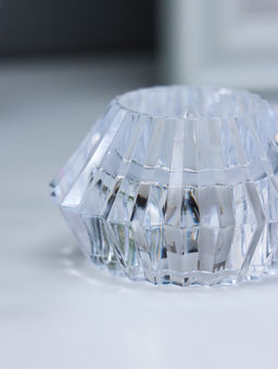Цена за 2 шт. Светодиодная свеча LED - ночник RISALUX «В чаше», от батареек 3×LR1130, прозрачный, 6×6×4 см