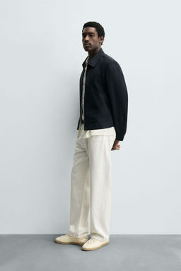 CROPPED FIT COTTON JACKET - Zara фото 4