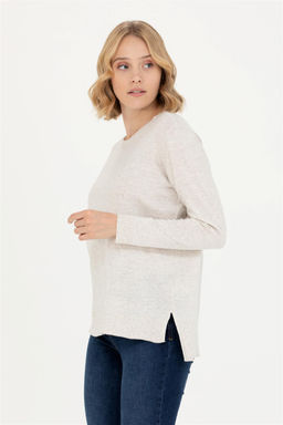 U. S. Polo Assn Женский базовый свитер с круглым вырезом и каменным меланжом - U.s. polo assn фото 10