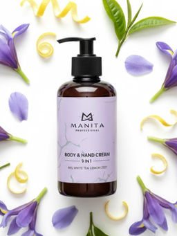 Manita Professional Парфюмированный крем для рук и тела / Iris, White Tea, Lemon Zest, 300 мл  фото 4
