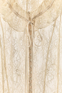 CAMISA ENCAJE BOTONES ZW COLLECTION LIMITED EDITION / Crudo - Zara фото 4