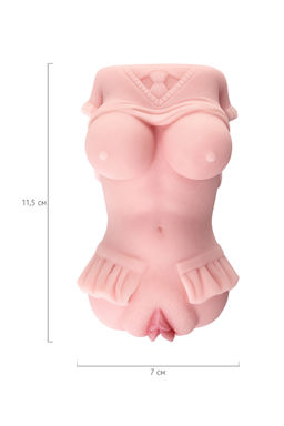 Мастурбатор реалистичный Juicy Pussy by TOYFA Little flower, TPE, телесный, 11,5 см