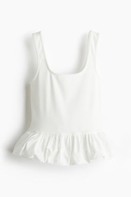 Camiseta de tirantes con bajo burbuja