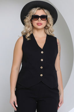 Жилет П-2228/2 Цвет:черный - Леди агата фото 2