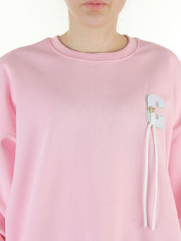 5601 PINK Свитшот женский (100% хлопок)