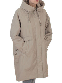 8010 BEIGE Куртка демисезонная женская (100 гр. холлофайбер)
