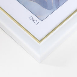 Фоторамка для фото 15×21 см Keep memories «Офисная», пластик, белый, (пластиковый экран)