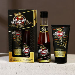 Подарочный набор Мужик, гель для душа пиво 250 мл и гель для бритья 110 мл, Чистое счастье
