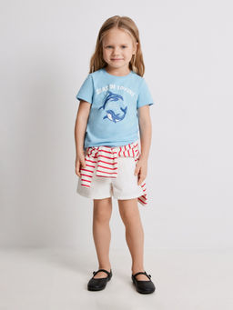 ACOOLA / Футболка детская для девочек Pihta голубой  фото 5