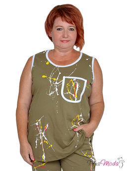 Майка Модель №1335 размеры 44-84 - Plusmoda фото 2