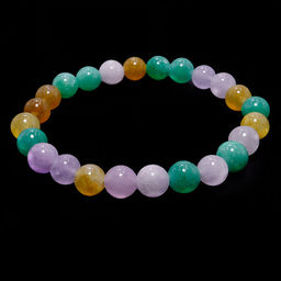 Браслет из камня Денежный магнит МИКС Хризопраз Цитрин Аквамарин 8мм