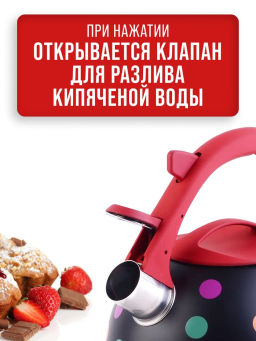 30956 Чайник 2,5 л со свистком нерж MB (х12) - Mayer&boch фото 12