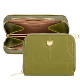Итальянский кожаный кошелек для карт DuDu серии Hokkaido | оливково-зеленый