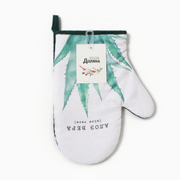 Варежка - прихватка «Доляна. Алоэ вера», 20×27 см