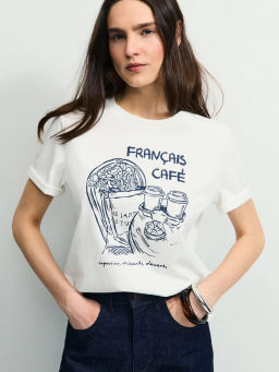 Оверсайз футболка с принтом и вышивкой / Zarina фото 6