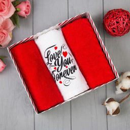 Набор полотенец Love you forever 30х60 см - 3шт - Экономь и я фото 2