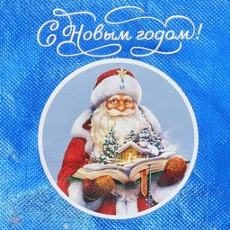 Пакет-мешок из нетканного материала «С Новым годом!», 25 х 32 см