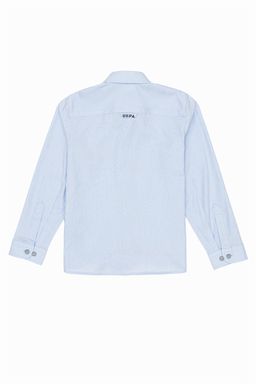 Рубашка голубая для мальчика Uzunkol Basic - U.s. polo assn фото 2