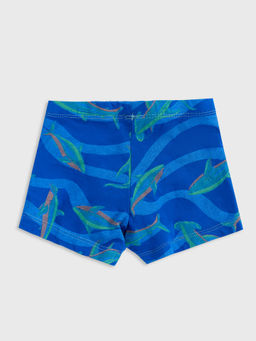 Цена за 2 штуки! Трусы для мальчиков боксеры синие с принтом рыбки - Mark formelle фото 2