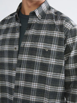 Regular Fit Uzun Kollu Ekose Gabardin Erkek G?mlek