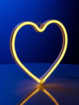 Неоновая вывеска Сердце 20?20 см, батарейки ААх3 (не в комплекте), USB, свечение тёплое белое - Luazon lighting фото 5