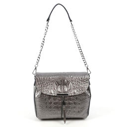 Женская кожаная сумка через плечо под крокодила 0112-19 - Cidirro фото 3