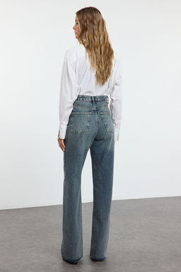 Mavi Yuksek Bel Wide Leg Jeans TWOAW25JE00332 - Trendyolmilla фото 5