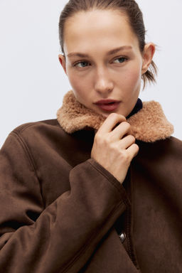 Chaqueta con cuello de borreguito - H&m фото 2