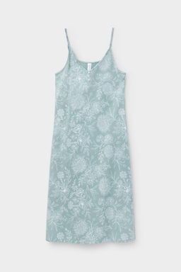 VERY NEAT _ Е 10002/голубой прибой,кружевные цветы сорочка жен  фото 2