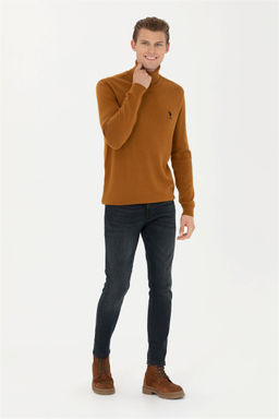 Мужской базовый свитер кокосового цвета - U.s. polo assn фото 3