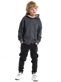 Толстовка для мальчика UD 7726 черный меланж - Mini maxi фото 3