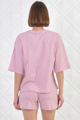 Арт. 9113 Пижама с шортами 42-50 (5 шт) Цвет:верх- бежевый, низ- бежевый - Калинка фото 3
