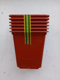 Набор горшков 0,5 л 6 шт терракот (1уп/166)