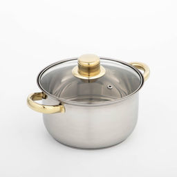 Кастрюля Доляна Роскошь, 2.2 л, d=19 см, с крышкой, капсульное дно, нержавеющая сталь  фото 2
